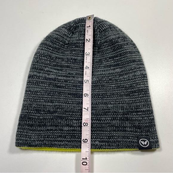 Accessory Innovations Reversible Heather Gray/neon yellow Beanie - Picture 8 of 8